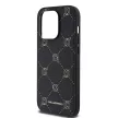 Karl Lagerfeld PU Karl Heads Pattern MagSafe iPhone 14 Pro Max Magsafe kompatibilis hátlap, tok, fekete
