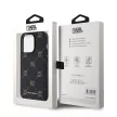 Karl Lagerfeld PU Karl Heads Pattern MagSafe iPhone 14 Pro Max Magsafe kompatibilis hátlap, tok, fekete