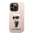 Karl Lagerfeld KLHMP14XSNIKBCP Silicone Ikonik Magsafe iPhone 14 Pro Max 6.7" hátlap, tok, rózsaszín