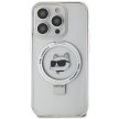 Karl Lagerfeld KLHMP15LHMRSCHH Choupette Head MagSafe Ring iPhone 15 Pro 6.1", hátlap, tok, fehér