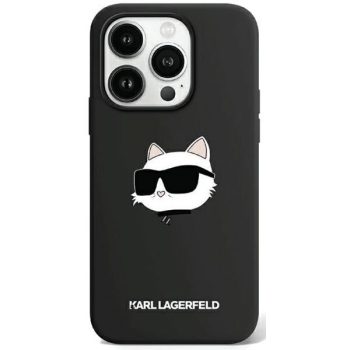   Karl Lagerfeld Silicone Choupette Head MagSafe iPhone 15 Pro 6,1" KLHMP15LSCHPPLK tok, fekete