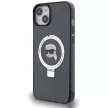 Karl Lagerfeld KLHMP15MHMRSKHHK Ring Stand Karl&Choupette MagSafe iPhone 14 Plus/15 Plus 6.7", hátlap, tok, fekete