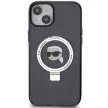 Karl Lagerfeld KLHMP15MHMRSKHHK Ring Stand Karl&Choupette MagSafe iPhone 14 Plus/15 Plus 6.7", hátlap, tok, fekete