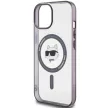 Karl Lagerfeld KLHMP15SHCHNOTK iPhone 15 6.1" hátlap, tok, átlátszó IML Choupette's Head MagSafe IML Choupette's Head MagSafe