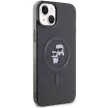 Karl Lagerfeld iPhone 15 Karl&Choupette Glitter MagSafe (KLHMP15SHGKCNOK) MagSafe hátlap, tok, fekete
