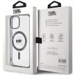 Karl Lagerfeld KLHMP15SHKHNOTK Crossbody IML Karl Head MagsafeiPhone 15 6.1" hátlap, tok, átlátszó