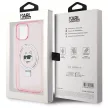 Karl Lagerfeld iPhone 15 Karl&Choupette Glitter MagSafe (KLHMP15SHMRSCHP) MagSafe hátlap, tok, rózsaszín