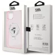 Karl Lagerfeld KLHMP15SHMRSKCP Ring Stand Karl&Choupette MagSafe iPhone 15 6.1" hátlap, tok, rózsaszín
