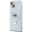 Karl Lagerfeld KLHMP15SHMRSKHH Ring Stand Karl Head MagSafe iPhone 15 6.1", hátlap, tok, fehér