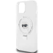 Karl Lagerfeld KLHMP15SHMRSKHH Ring Stand Karl Head MagSafe iPhone 15 6.1", hátlap, tok, fehér