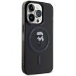 Karl Lagerfeld KLHMP15XHFCKNOK IML Ikonik MagSafe iPhone 15 Pro Max 6.7", hátlap, tok, fekete