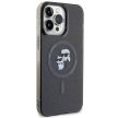 Karl Lagerfeld KLHMP15XHGKKCNOK Karl&Choupette Glitter MagSafe iPhone 15 Pro Max 6.7", hátlap, tok, fekete