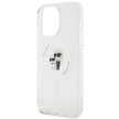Karl Lagerfeld KLHMP15XHGKCNOT Karl&Choupette Glitter MagSafe iPhone 15 Pro Max 6.7" hátlap, tok, átlátszó