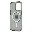 Karl Lagerfeld iPhone 15 Pro Max IML Choupette Head Metal Frame KLHMP15XHLSCHK MagSafe hátlap, tok, fekete