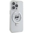 Karl Lagerfeld KLHMP15XHMRSCHH iPhone 15 Pro Max 6.7", hátlap, tok, fehér Ring Stand Choupette fej MagSafe
