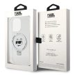 Karl Lagerfeld KLHMP15XHMRSCHH iPhone 15 Pro Max 6.7", hátlap, tok, fehér Ring Stand Choupette fej MagSafe