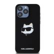 Karl Lagerfeld Silicone Choupette Head MagSafe iPhone 15 Pro Max 6,7" KLHMP15XSCHPPLK tok, fekete