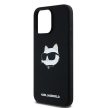 Karl Lagerfeld Silicone Choupette Head MagSafe iPhone 15 Pro Max 6,7" KLHMP15XSCHPPLK tok, fekete