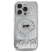 Karl Lagerfeld iPhone 16 Pro Magsafe Liquid Glitter Karl Head (KLHMP16LLGKISGH) MagSafe hátlap, tok, átlátszó