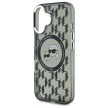 Karl Lagerfeld iPhone 16 Magsafe IML Monogram Karl&Choupette Head (KLHMP16SHMCKMHK) MagSafe hátlap, tok, fekete