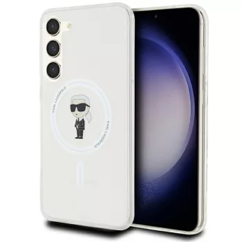   Karl Lagerfeld KLHMS24MHFCKNOT IML Ikonik MagSafe Samsung Galaxy S24 Plus hátlap, tok, átlátszó