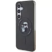 Karl Lagerfeld KLHMS24SHGKCNOK IML Karl&Choupette MagSafe Samsung Galaxy S24 hátlap, tok, fekete