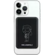 Karl Lagerfeld NFT Outline Ikonik MagSafe Powerbank (KLPBM5KIOTTGK) MagSafe kompatibilis hordozható külső akkumulátor és vezeték nélküli töltő, 5000 mAh, 15W, fekete