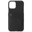 Krusell Leather CardCover iPhone 12 Pro Max eredeti bőr, kártyatartós hátlap, tok, fekete