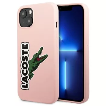   Lacoste LCHC13MSHI iPhone 13 6.1", hátlap, tok Silicone Head Crocodile, rózsaszín