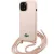 Lacoste LCHCP15SSCCRLP iPhone 15/14/13 6.1", világos hátlap, tok Silicone Cord, rózsaszín