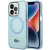 Lacoste LCHMP15LULOLB iPhone 15 Pro 6.1" hátlap, tok, Transparent Magsafe, kék
