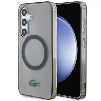   Lacoste LCHMS24SULOK Samsung Galaxy S24 hátlap, tok, Transparent Magsafe, átlátszó