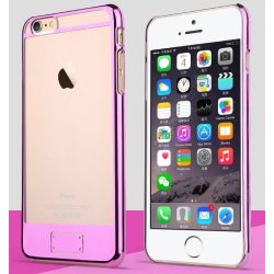   Apple iPhone 6/6S átlátszó műanyag hátlap ,tok, USAMS O-plating, rózsaszín