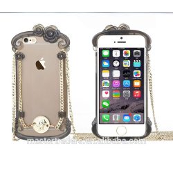   Apple iPhone 6/6S USAMS Miss Rococo hátlap, tok, átlátszó-fekete