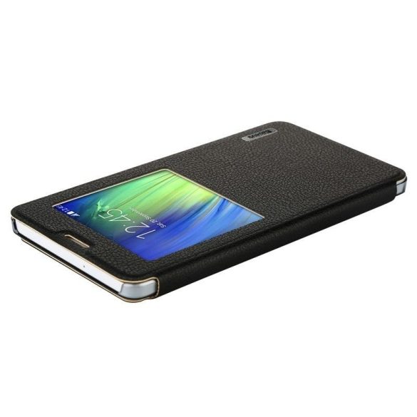 Baseus Primary Color Samsung Galaxy A7 oldalra nyíló tok, fekete