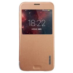   Baseus Primary Color Samsung Galaxy S5 oldalra nyíló tok, rozé arany