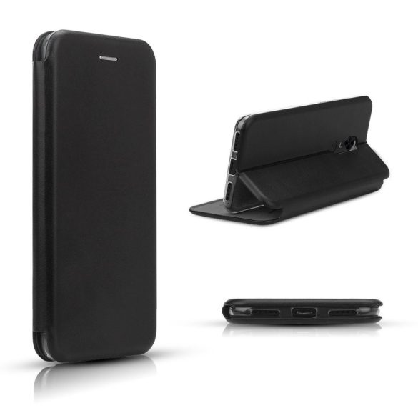 Smart Magnetic iPhone 11 Pro Max oldalra nyíló tok, fekete