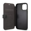 Mercedes-Benz iPhone 12 Pro Max Leather Urban (MEFLBKP12LARMBK) eredeti bőr oldalra nyíló tok, fekete