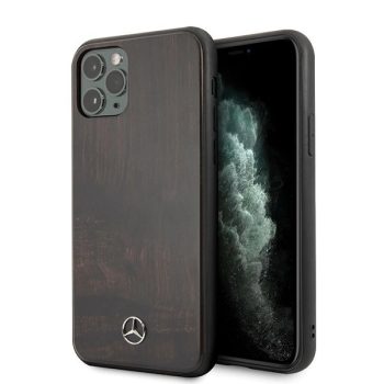   Mercedes MEHCN65VWOLB iPhone 11 Pro Max hátlap, tok Wood Line Walnut, barna