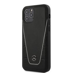   Mercedes-Benz iPhone 12 Pro Max Dynamic Line (MEHCP12LCLSSI) hátlap, tok, fekete