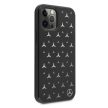 Mercedes MEHCP12LPSQBK iPhone 12 Pro Max 6,7" hátlap, tok Leather Stars Pattern, fekete