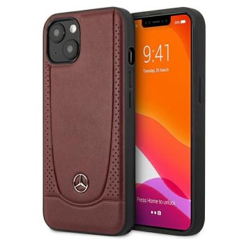   Mercedes MEHCP13SCDOBK iPhone 13 mini 5,4" hátlap, tok Leather Perforated Area, fekete