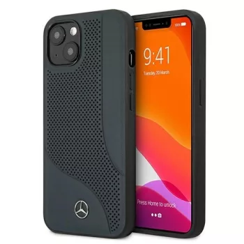   Mercedes MEHCP13SESPBK iPhone 13 mini 5,4" hátlap, tok Silver Stars Pattern, fekete