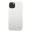 Mercedes MEHCP13SPSQBK iPhone 13 mini 5,4" hátlap, tok Leather Stars Pattern, fekete