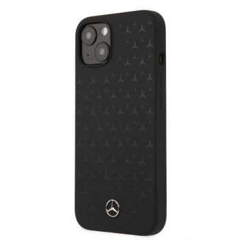   Mercedes-Benz iPhone 13 Mini Liquid Silicone (MEHCP13SSIPBK) hátlap, tok, fekete