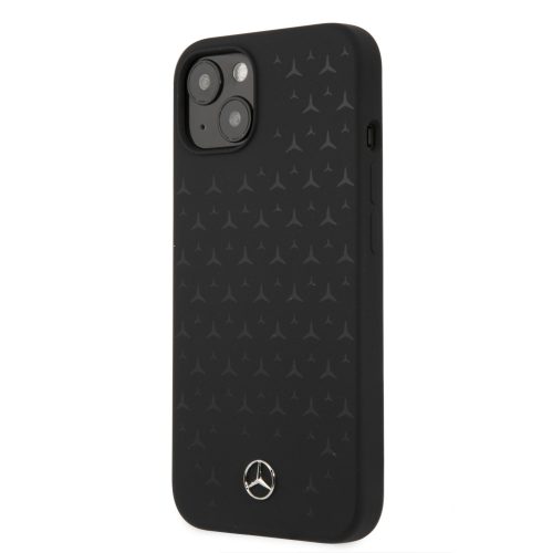 Mercedes-Benz iPhone 13 Mini Liquid Silicone (MEHCP13SSIPBK) hátlap, tok, fekete