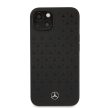 Mercedes-Benz iPhone 13 Mini Liquid Silicone (MEHCP13SSIPBK) hátlap, tok, fekete