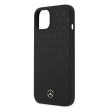 Mercedes-Benz iPhone 13 Mini Liquid Silicone (MEHCP13SSIPBK) hátlap, tok, fekete