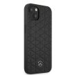 Mercedes-Benz iPhone 13 Mini Genuine Leather Quilted eredeti bőr (MEHCP13SSPSBK) hátlap, tok, fekete
