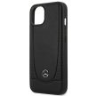 Mercedes MEHCP15SARMRE iPhone 15  Plus 6.7" hátlap, tok Leather Urban Bengale, fekete